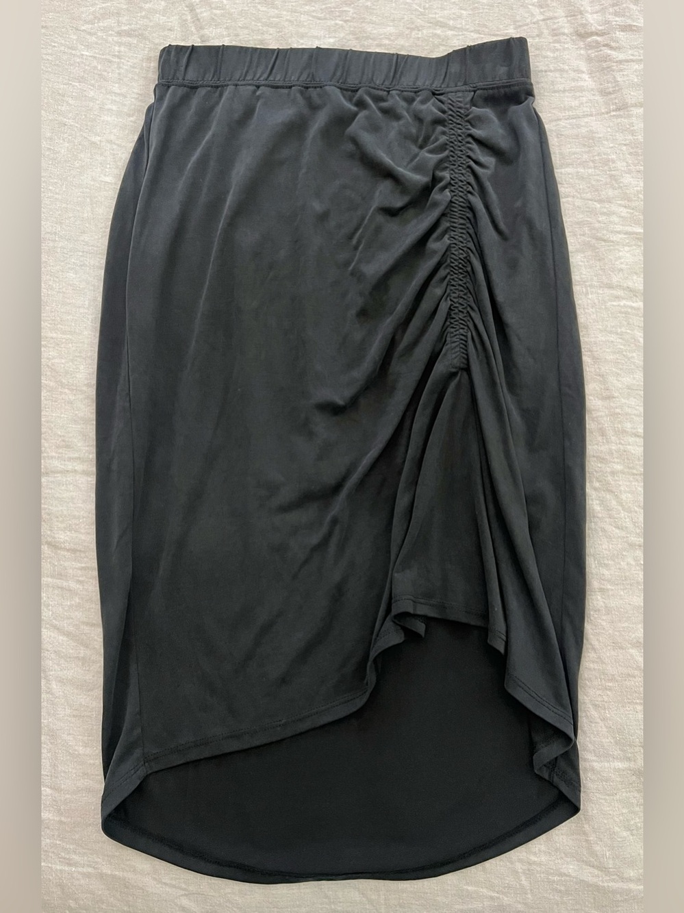 Splendid Ruched Midi Skirt